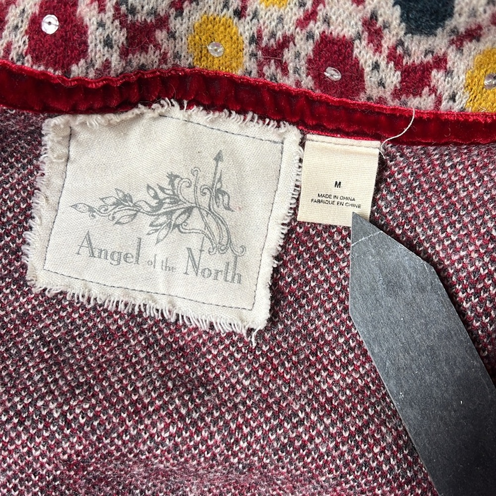 Angel Of The North Satpura Sweater Coat Embellished Cardigan Anthropologie M - Picture 13 of 16